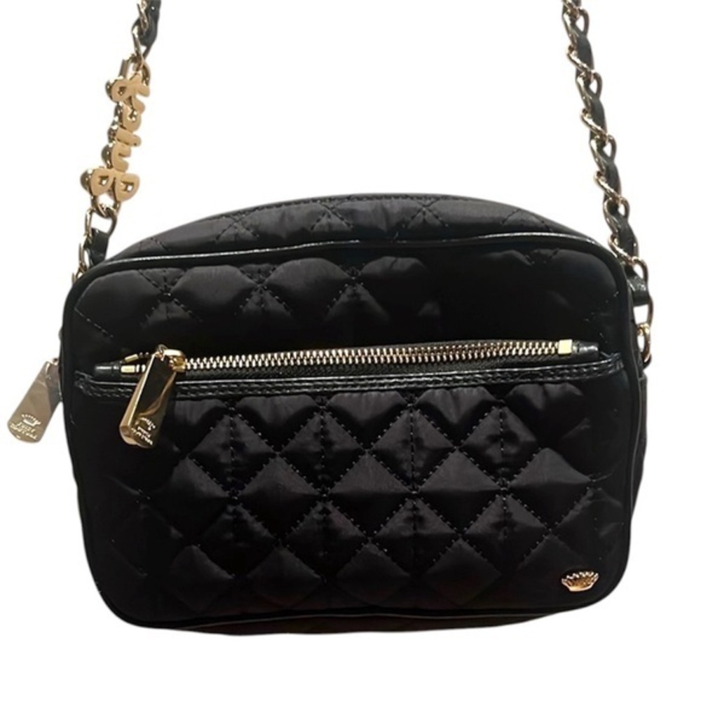 Juicy Couture Black Quilted Cross Body Purse Larchmont